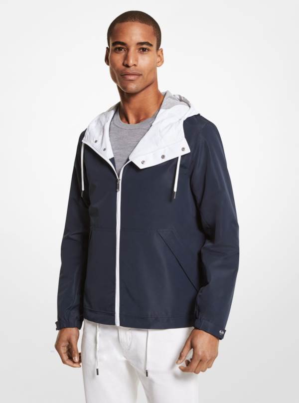 Panske Vetrovky Michael Kors Durham Modre - Oblecenie Michael Kors Sleva | GNDHA-9874